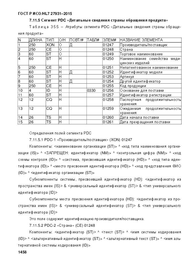 ГОСТ Р ИСО/HL 7 27931-2015, страница 1465